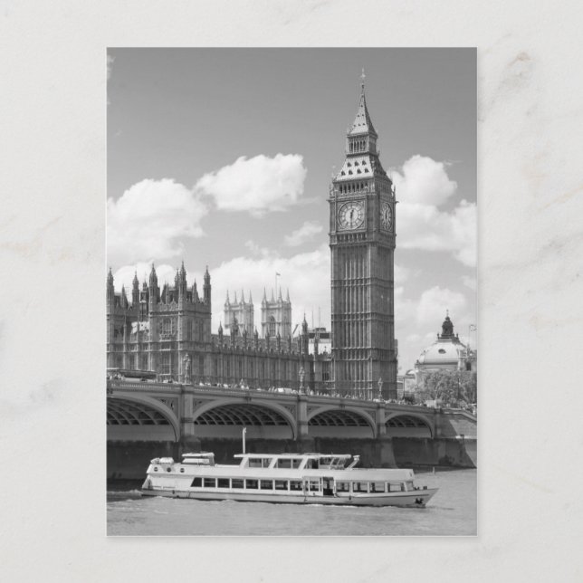 Big Ben Clock torn London Vykort (Framsida)