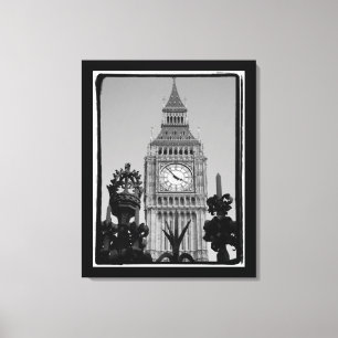 "Big Ben" Clock Torn vid Westminster Palace Canvastryck