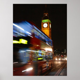 Big Ben - Dubbla Decker Buss - London Poster
