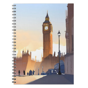 Big Ben Elizabeth Tower London England Storbrita Anteckningsbok