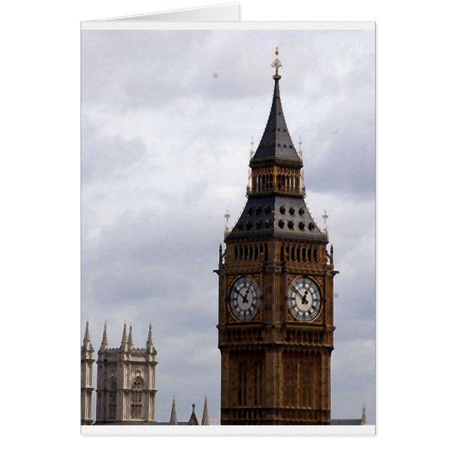 BIG BEN HÄLSNINGSKORT (Framsidan)