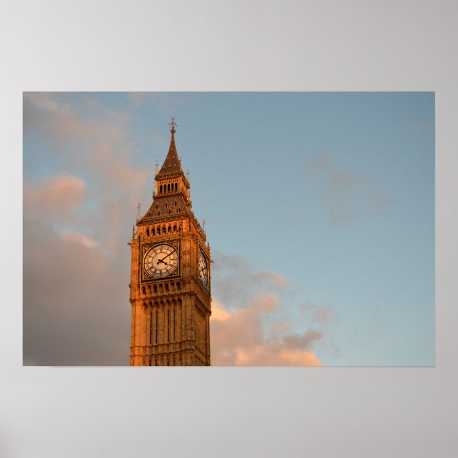 Big Ben i London affischtryck Poster (Framsidan)