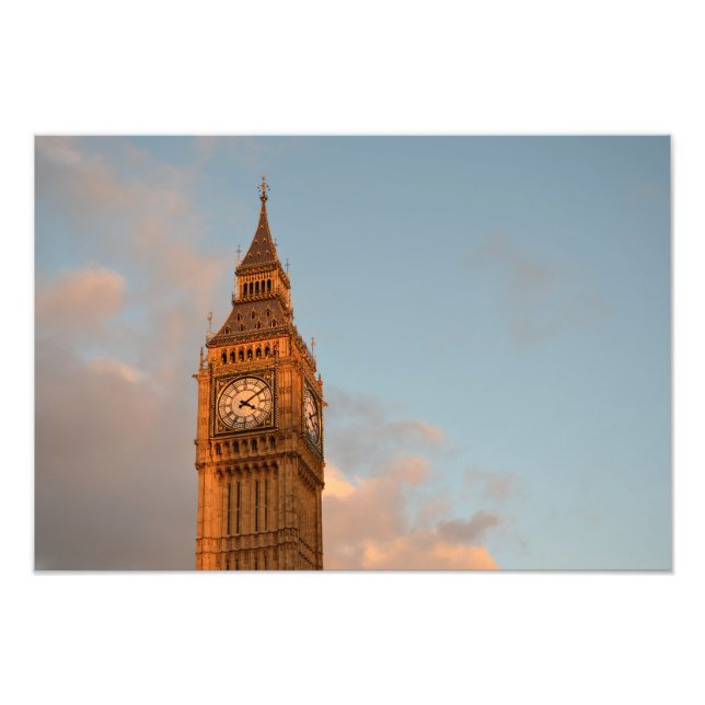 Big Ben i London-fototryck Fototryck (Framsidan)