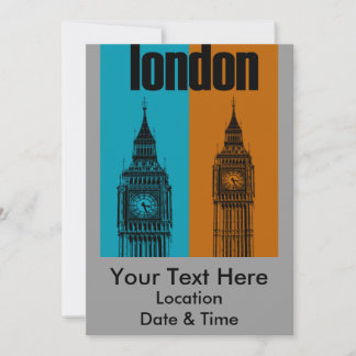 Big Ben i London Inbjudningar