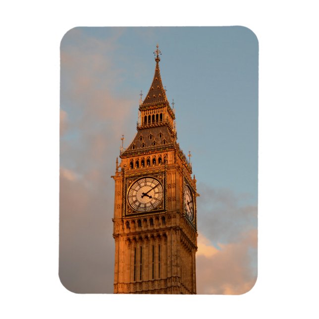 Big Ben i London lodrät magnet (Vertikal)