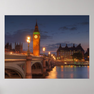 Big Ben i London Poster