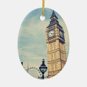 Big Ben Julgransprydnad Keramik