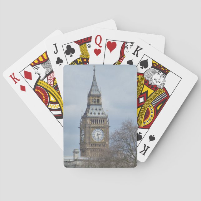 Big Ben-klockan Spelkort (Baksidan)