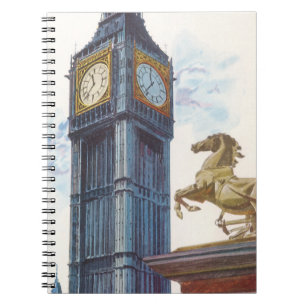 Big Ben-klocktornet vid Palace of Westminster Anteckningsbok