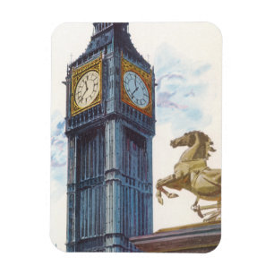 Big Ben-klocktornet vid Palace of Westminster Magnet