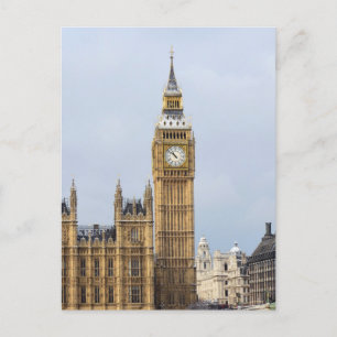 Big Ben, klocktornet, Westminster, London Vykort