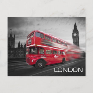 Big Ben London Buss Vykort