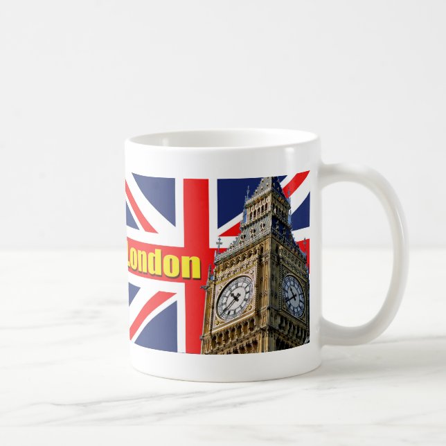 Big Ben - London - England Kaffemugg (Höger)