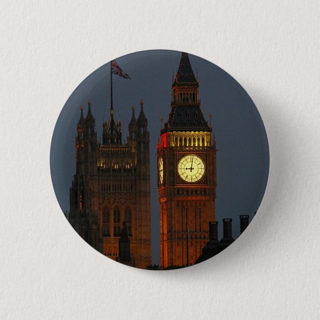 Big Ben-London-England Knapp (Framsida)