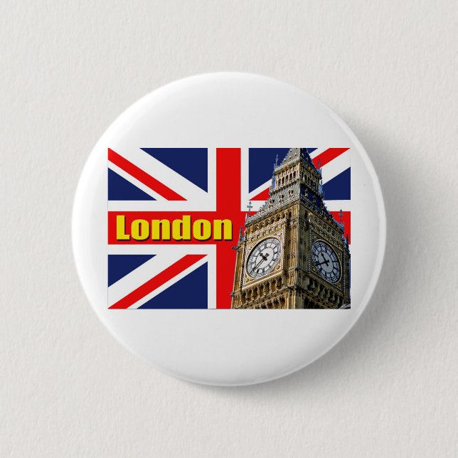 Big Ben - London - England Knapp (Framsida)