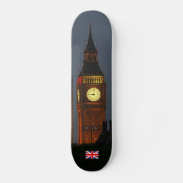 Big Ben, London, England Old School Skateboard Bräda 18 Cm