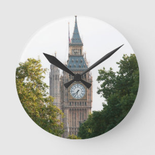 Big Ben London England Rund Klocka