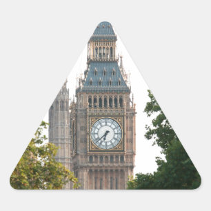Big Ben London England Triangelformat Klistermärke