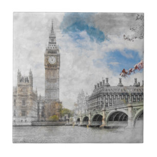 Big Ben, London, Förenade kungariket Kakelplatta
