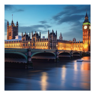 Big Ben, London. Fototryck