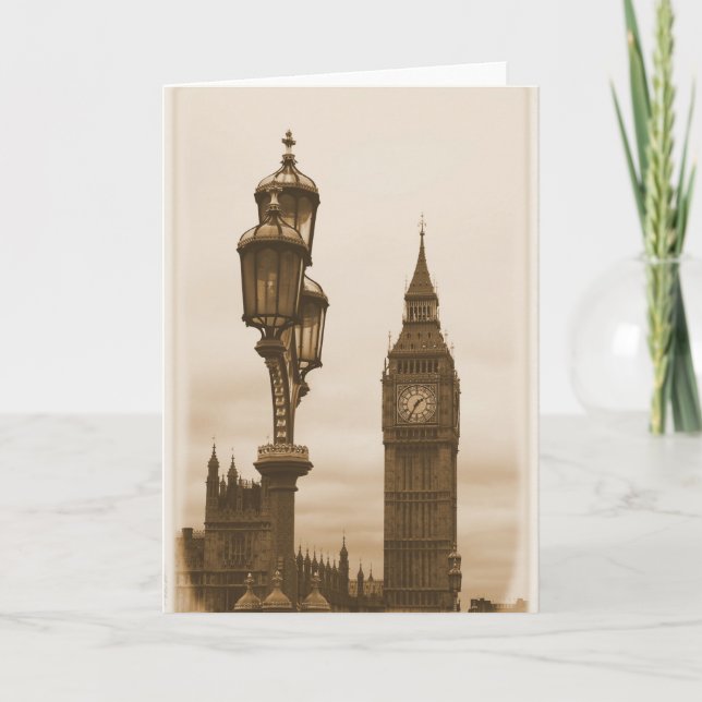 Big Ben - London Greeting Card Kort (Framsida)