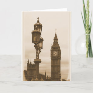 Big Ben - London Greeting Card Kort