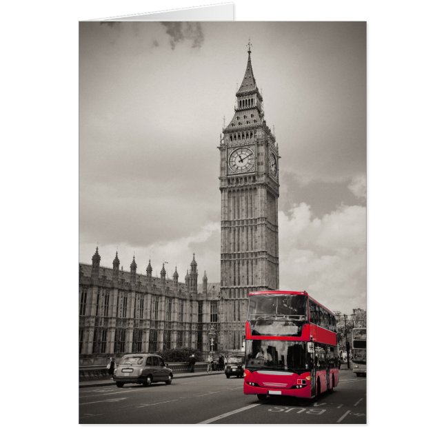 Big Ben London Hälsningskort (Framsidan)