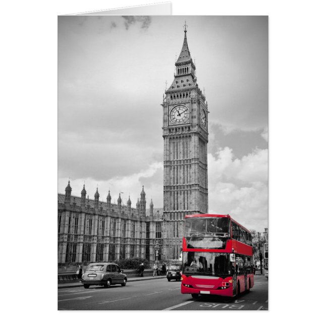 Big Ben London Hälsningskort (Framsidan)