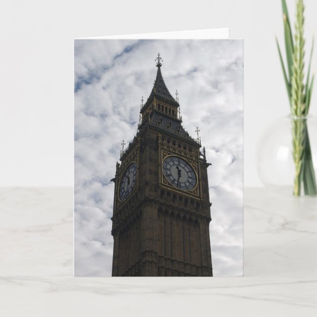 Big Ben - London - hälsningskort Kort (Framsida)