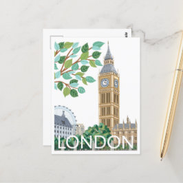 Big Ben London Illustration Vykort