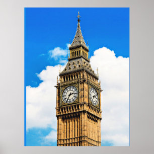 Big Ben, London, landskapsfoto Poster