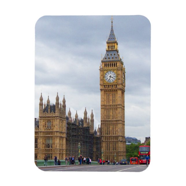 Big Ben, London Magnet (Vertikal)