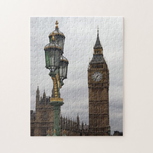 Big Ben - London - Perspektiv - 11 x 14 Pussel (Vertikal)