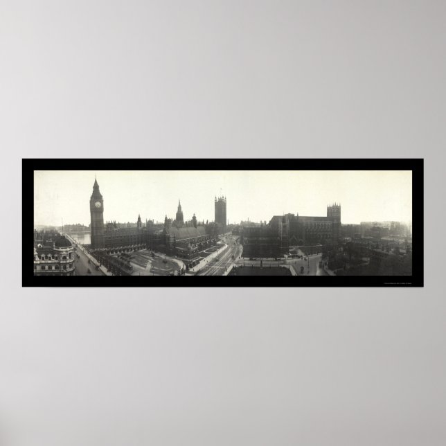 Big Ben London Photo 1919 Poster (Framsidan)