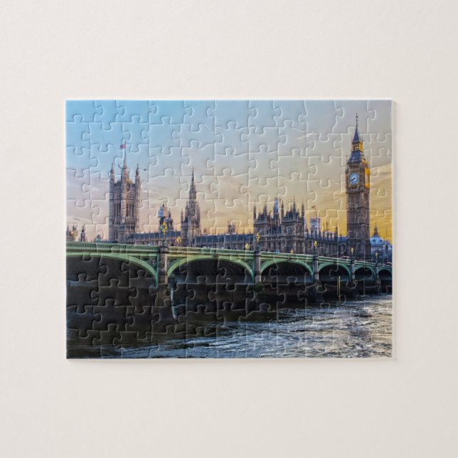 Big Ben London. Pussel (Horisontell)