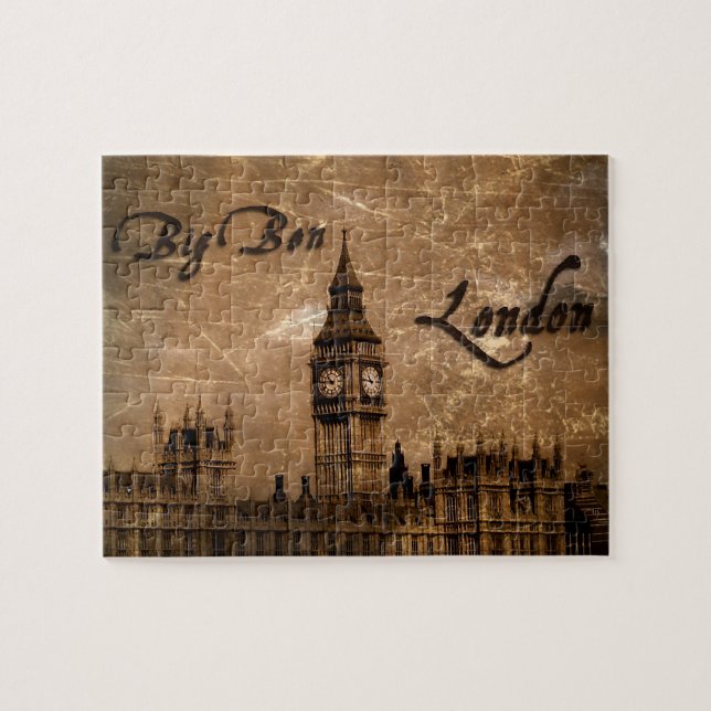 Big Ben, London Puzzle Pussel (Horisontell)