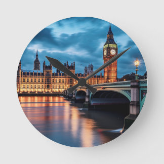 Big Ben, London. Rund Klocka