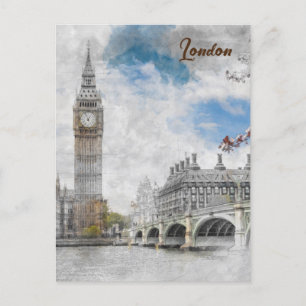 Big Ben London United Kingdom Postcard Vykort