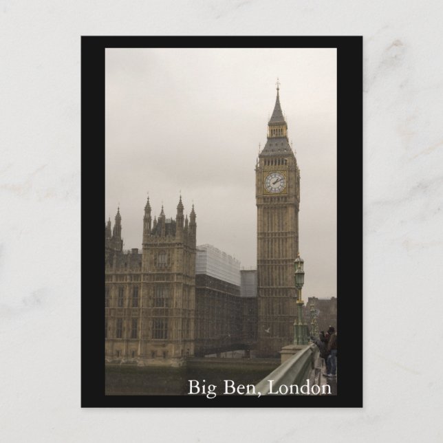 Big Ben, London Vykort (Framsida)