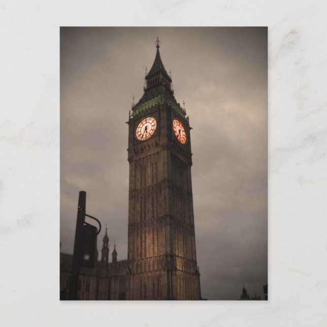 Big Ben, London Vykort (Framsida)