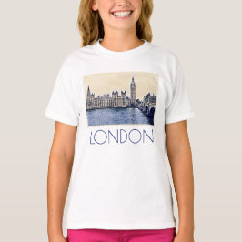Big Ben London Watercolor art T Shirt