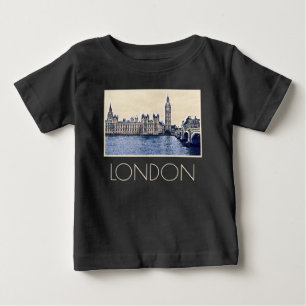 Big Ben London Watercolor art T Shirt