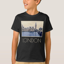 Big Ben London Watercolor art T Shirt