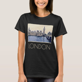 Big Ben London Watercolor art T Shirt