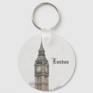 Big Ben London (Watercolor) Nyckelring
