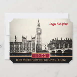Big Ben London, Westminster & Gott nytt år! Kort