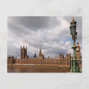 Big Ben och Houses i London-kortet Vykort