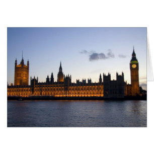 Big Ben och Houses of Parliament i staden Hälsningskort
