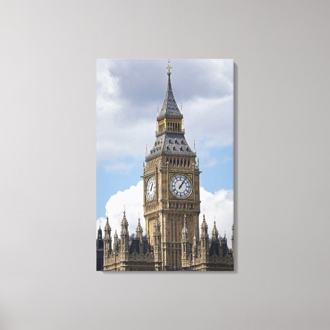Big Ben och Houses of Parliament, London, Canvastryck (Framsida)