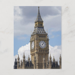 Big Ben och Houses of Parliament, London, Vykort